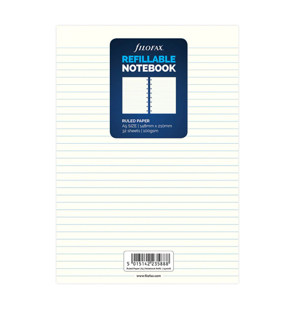 Filofax Notebook Ruled Paper Refill - A5