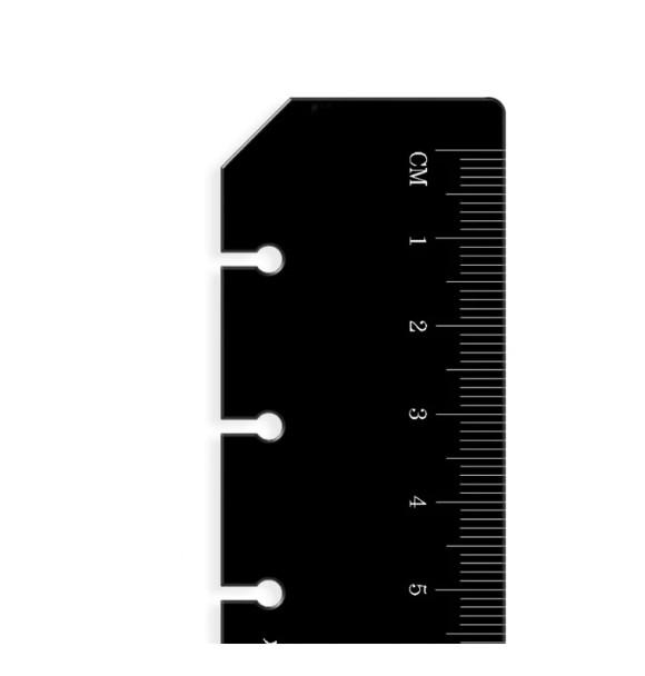 Ruler Page Marker Black - Pocket