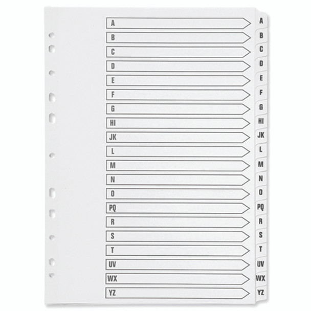 Q CONNECT White A4 Dividers A-Z (20 parts)