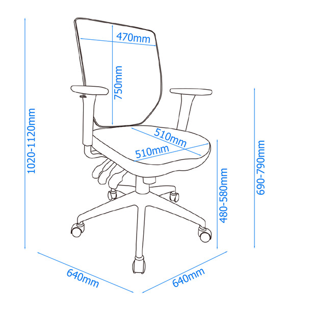 HUDSON MESH OFFICE CHAIR