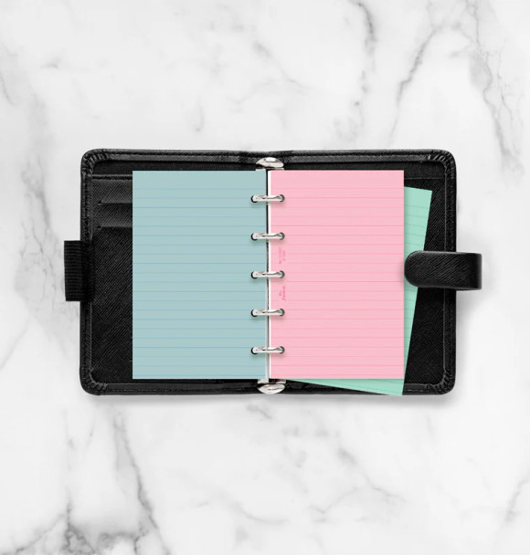 Fashion Coloured Ruled Notepaper Refill - Mini
