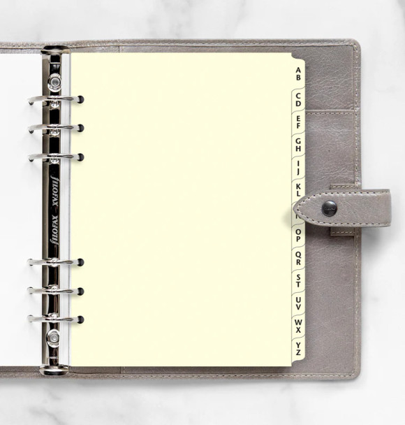 Cotton Cream A-Z Dividers - A5