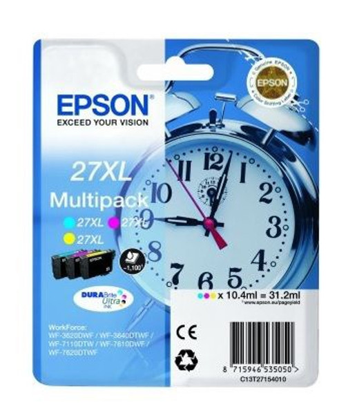 EPSON 27XL (CLOCK) TRIPACK