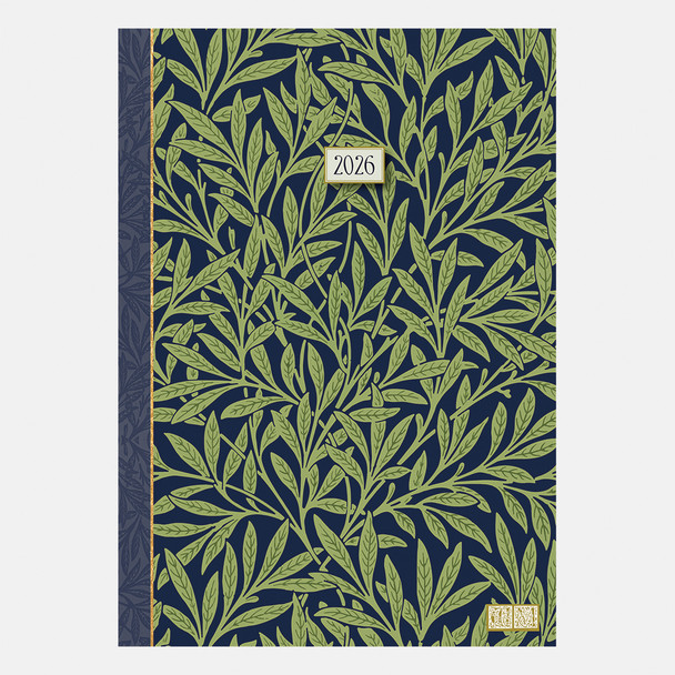 2026 A5 PADDED DIARY – WILLIAM MORRIS WILLOW BOUGH