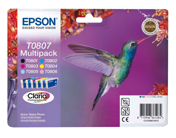 EPSON T0807 (HUMMINGBIRD) MULTIPACK