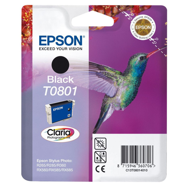 EPSON T0801 (HUMMINGBIRD) BLACK