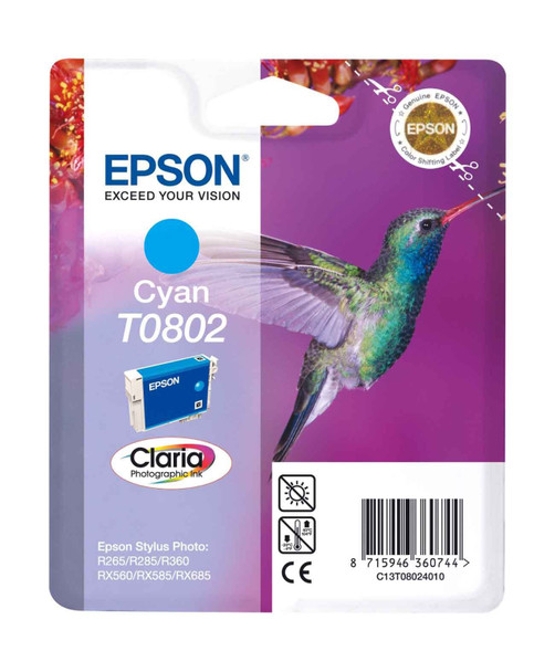 EPSON T0802 (HUMMINGBIRD) CYAN