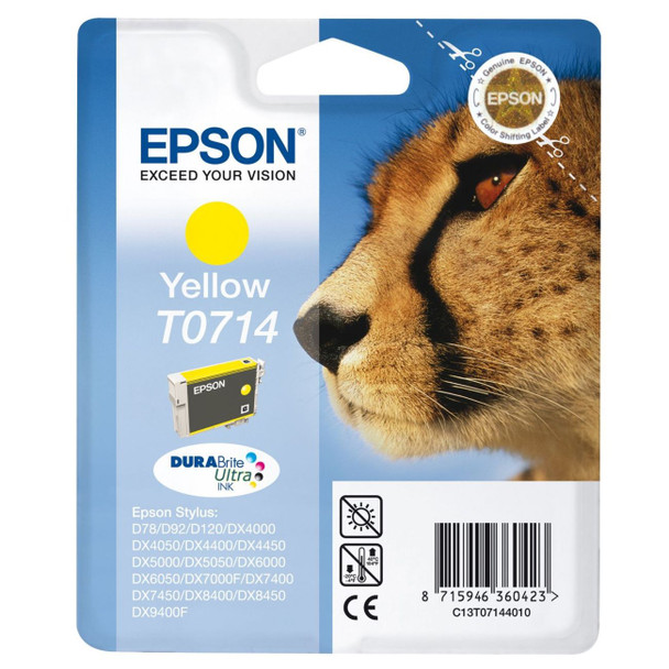 EPSON T0714 (CHEETA) YELLOW