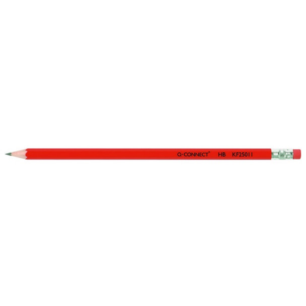 Q-CONNECT HB RUBBER TIPPED OFFICE PENCIL (PACK OF 12)