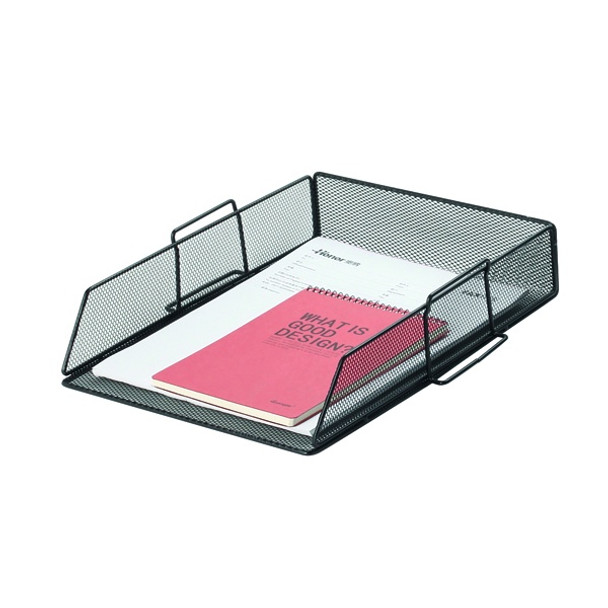 Q-CONNECT STACKABLE LETTER TRAY BLACK MESH