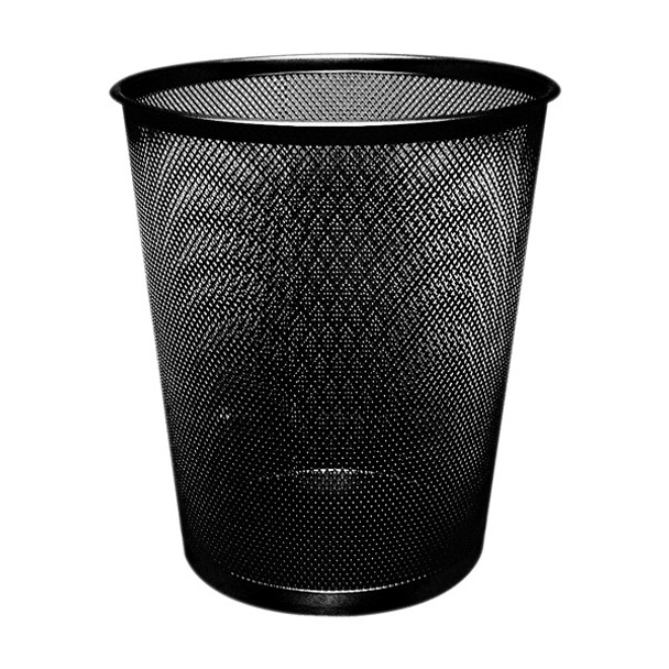 QCONNECT MESH WASTE BASKET BLACK