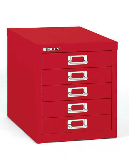 BISLEY 5 DRAWER CARDINAL RED