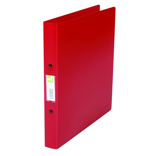 Q-CONNECT 25MM 2 RING BINDER POLYPROPYLENE A4 RED SINGLE