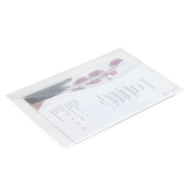 RAPESCO POPPER WALLET FOOLSCAP CLEAR (Pack of 5)