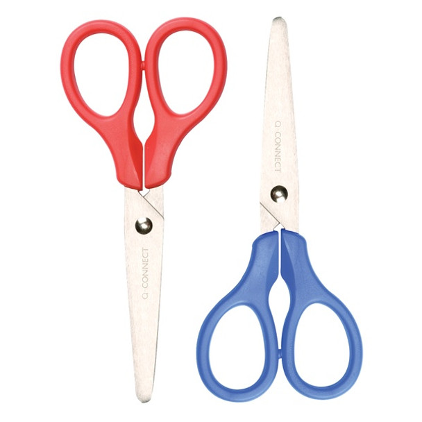 Q-CONNECT SCISSORS 130mm (Stainless Steel Blades And Ergonomic Handles)