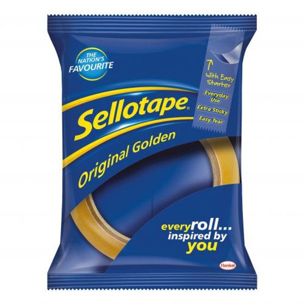 Sellotape Original Golden Tape Roll Large 24mmx50m x1 Roll
