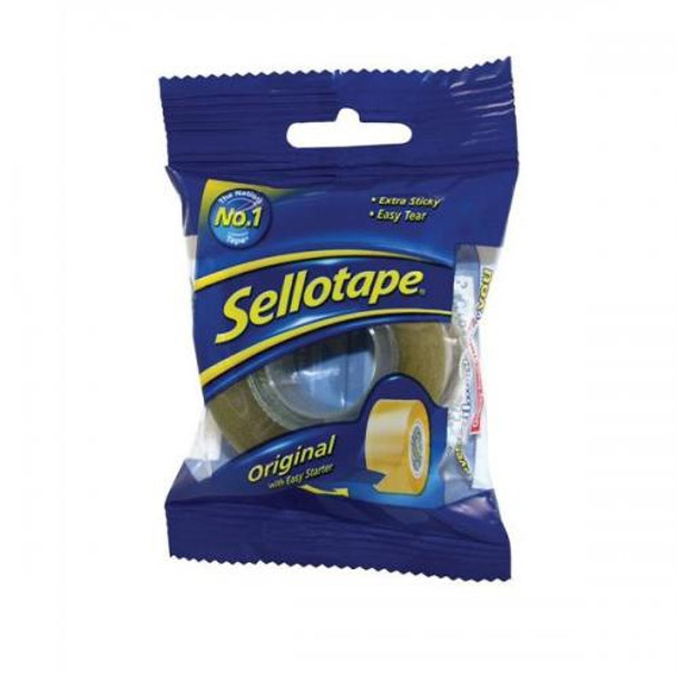 Sellotape Original Golden Tape Roll Small 18mmx25m x1 Roll