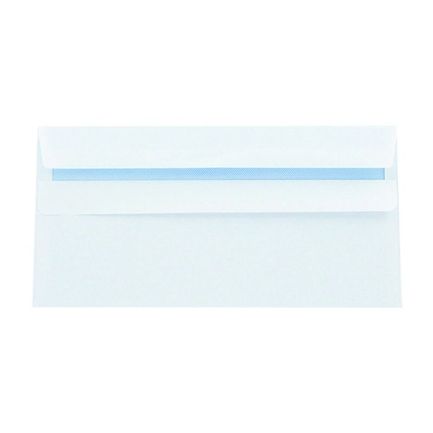 Q-CONNECT DL ENVELOPES PLAIN WALLET PEEL AND SEAL 100GSM WHITE (PACK OF 500)