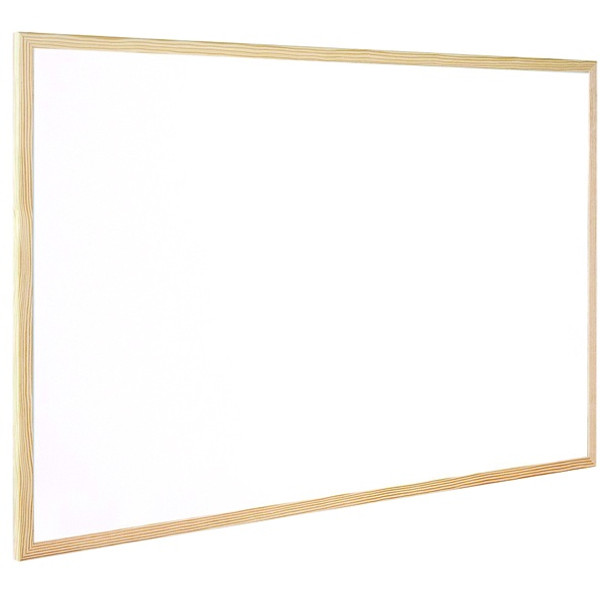 Q-CONNECT WOODEN FRAME WHITEBOARD 600X400MM