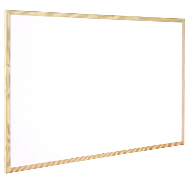 Q-CONNECT WOODEN FRAME WHITEBOARD 1200X900MM