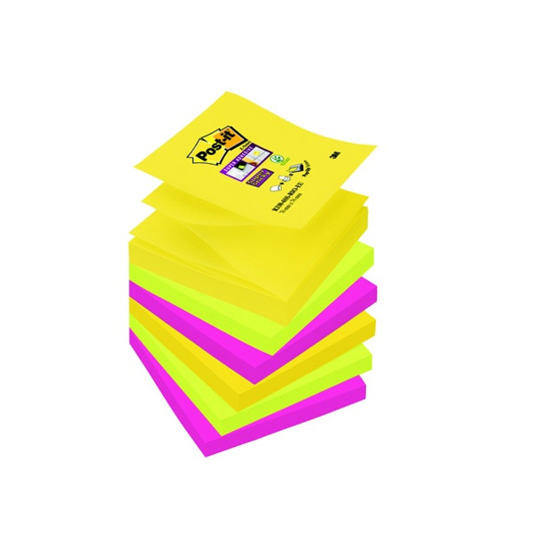 POST-IT SUPER STICKY Z-NOTES 76 X 76MM RIO (PACK OF 6)