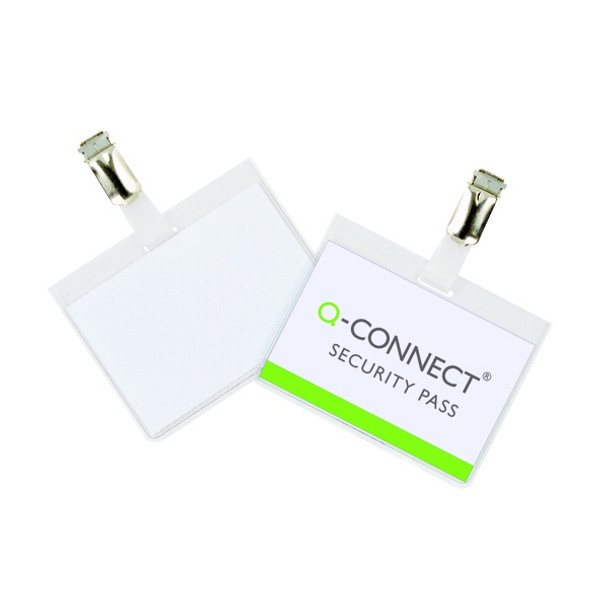 Q-CONNECT SECURITY BADGE 60X90MM (PACK OF 25)