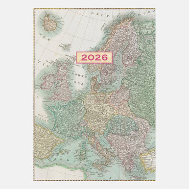 2026 A6 FLEXI DIARY CDU PRE FILLED 48 A6 FLEXI DIARY CDU Biz ANTIQUE MAPS 