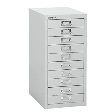 BISLEY 10 DRAWER SILVER - Biz+ Stationery Superstore