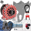 Mechman Dual Alternator Bracket W/ Red 400 Amp Elite Alternator for a 1999 - 2013 GM Full Size Truck 4.8L, 5.3L, 6.0L, and 6.2L (Includes 1 x B8206400PI)
