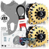 Mechman Dual Alternator Bracket W/ Two Gold 400 Amp Elite Alternators B8302400GO)
