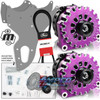 Mechman Dual Alternator Bracket W/ Two Purple 400 Amp Elite Alternator