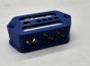 Blue Cased 4 Gauge to 4x 8 Gauge CNC Aluminum Distribution Block