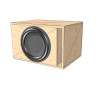 15" single Compact Glue it & Screw It Sub Enclosure Angle View