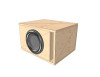 Glue it & Screw it Single 10" inch Compact High Performance Subwoofer Ported Enclosure Angled View
