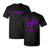 Amped Up Car Audio Purple Lightning Logo T-Shirt
