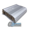 Down4Sound JP84 Silver White Amplifier | 400 Watts RMS 4CH Front View
