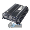 Down4Sound JP84 Gloss Black Amplifier | 400 Watts RMS 4CH Front Angle View