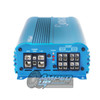 Down4Sound MM504 (Mini Maxx) Blue Amplifier | 300 Watts RMS 4CH Power Input Side View
