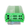 Down4Sound MM504 (Mini Maxx) Green Amplifier | 300 Watts RMS 4CH RCA Input Side View