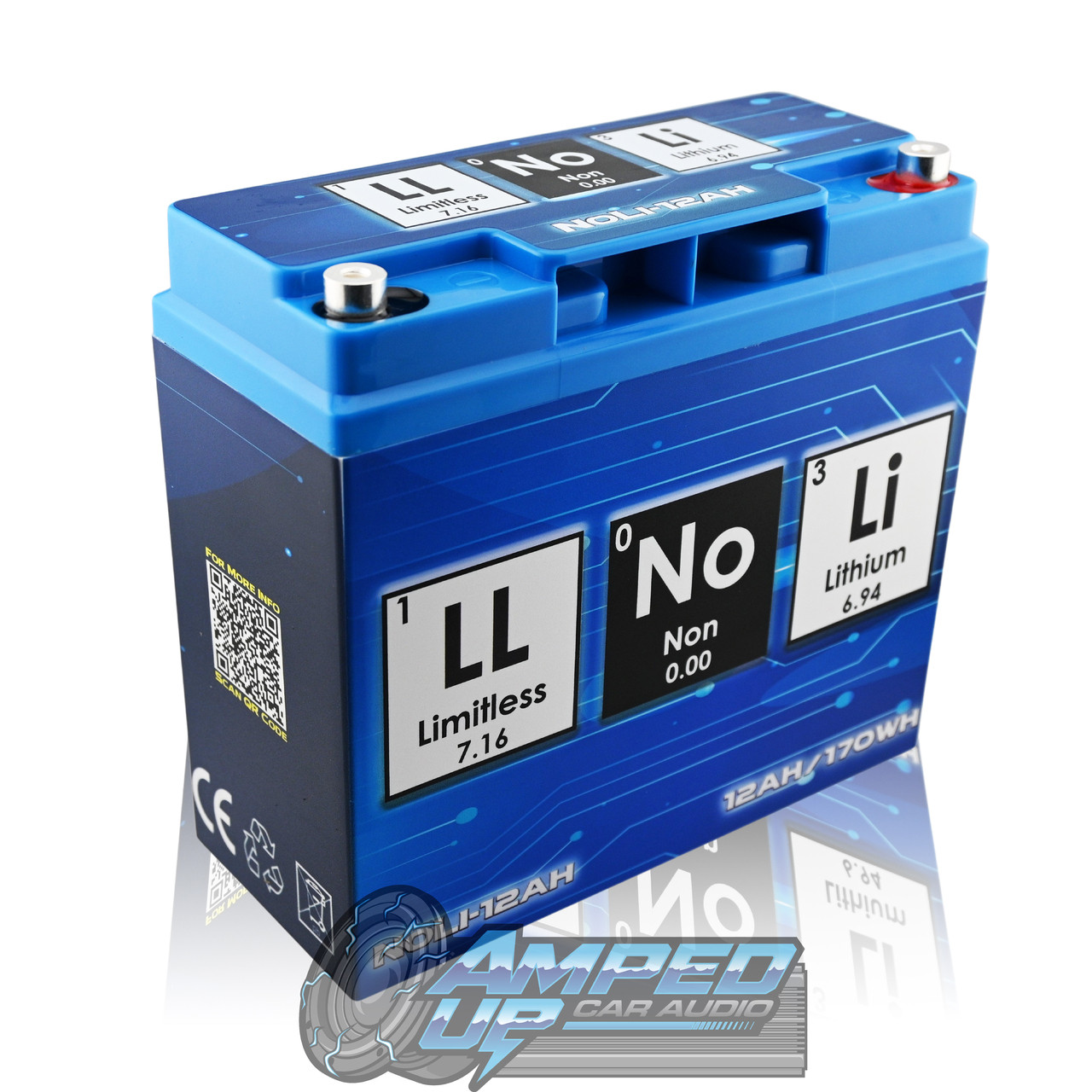 Limitless Lithium NoLi Sodium 12Ah Battery | 2500W RMS