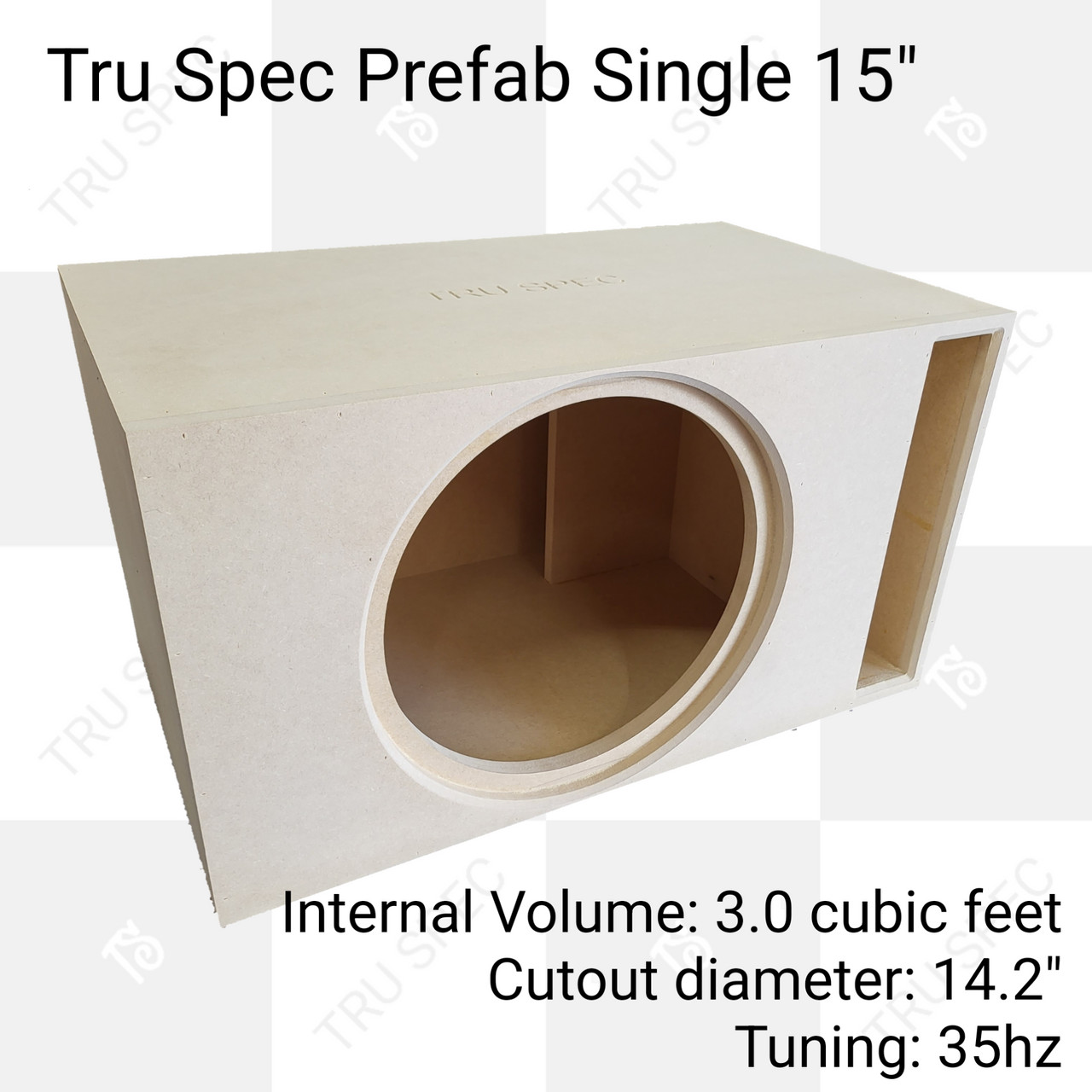 TRU SPEC Prefab Single 15 Sub Up Port Back Subwoofer Enclosure – GP