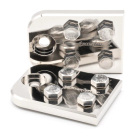 ILL Customz 4 Spot 1/0 AWG Bolt Down Lug Style Battery Terminals (Pair)