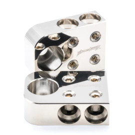 ILL Customz 4 Spot 1/0 AWG Bolt Down Input Style Battery Terminals (Pair)