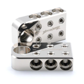 ILL Customz 6 Spot 1/0 AWG Bolt Down Input Style Battery Terminals (Pair)