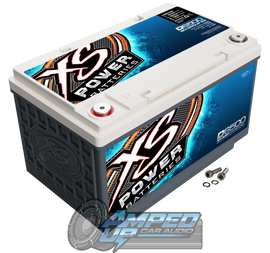 XS Power D6500 12V AGM Battery Front Angled View