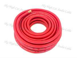 Sky High Car Audio OFC 4 AWG Gauge Red