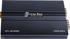 American Bass XFL DC-4090 (XFL Series) Car Amplifier 4 Channel 80 Watts RMS x 4Ch