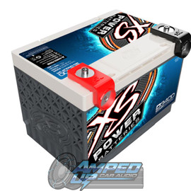 XS Power D3478 12V AGM Battery Angled Front View