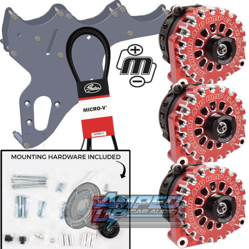 05 -13 GM Trucks/SUV's Triple Alternator Bracket that Includes Three Alternators