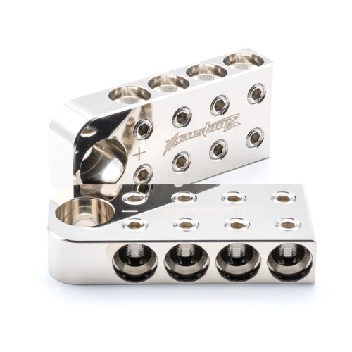 ILL Customz 8 Spot 1/0 AWG Bolt Down Input Style Battery Terminals (Pair)